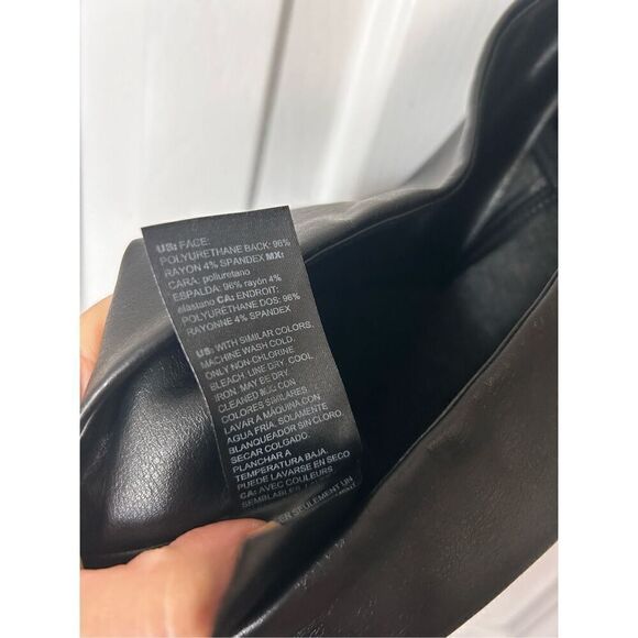 White House black market black faux leather legging size 4 - Picture 5 of 5